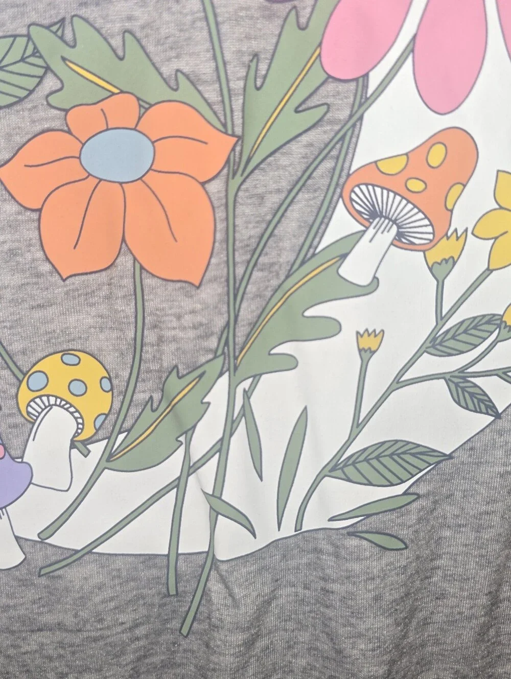 New no tags old navy little girls XL (14-16) mooon and mushroom graphic tshirt